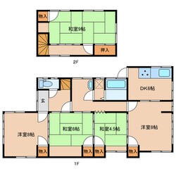 中津駅 徒歩17分 1-2階の物件間取画像